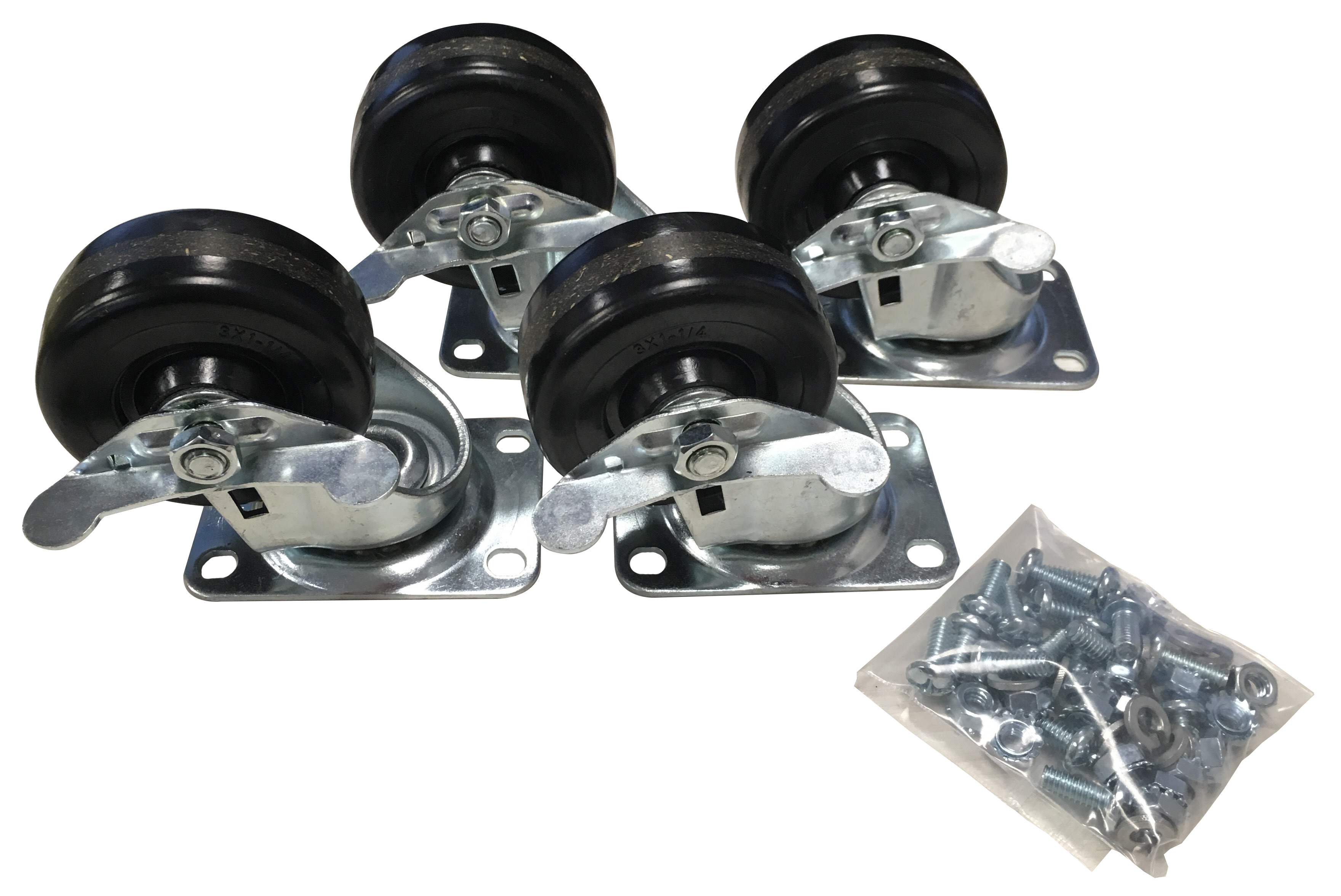 Hammond 4PK HEAVY DUTY LOCKING CASTERS