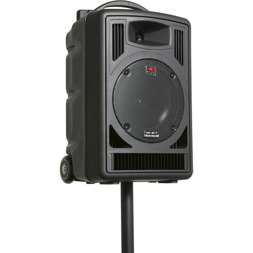 Galaxy Audio Portable Sound System Pole Mountable Wireless Handheld Mic, Rechargeable Battery RCA, CD, USB