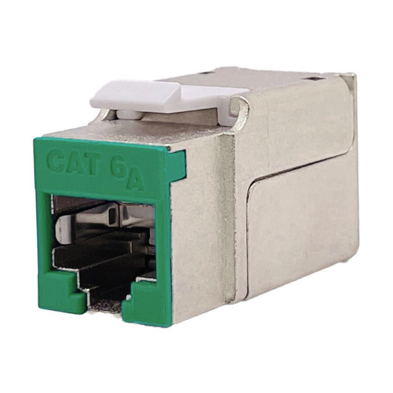 Category 6A Shielded Keystone Punch Down Jack with Colored Bezel 10 Pack