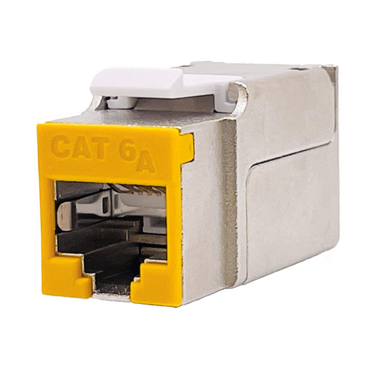 Category 6A Shielded Keystone Punch Down Jack with Colored Bezel 10 Pack