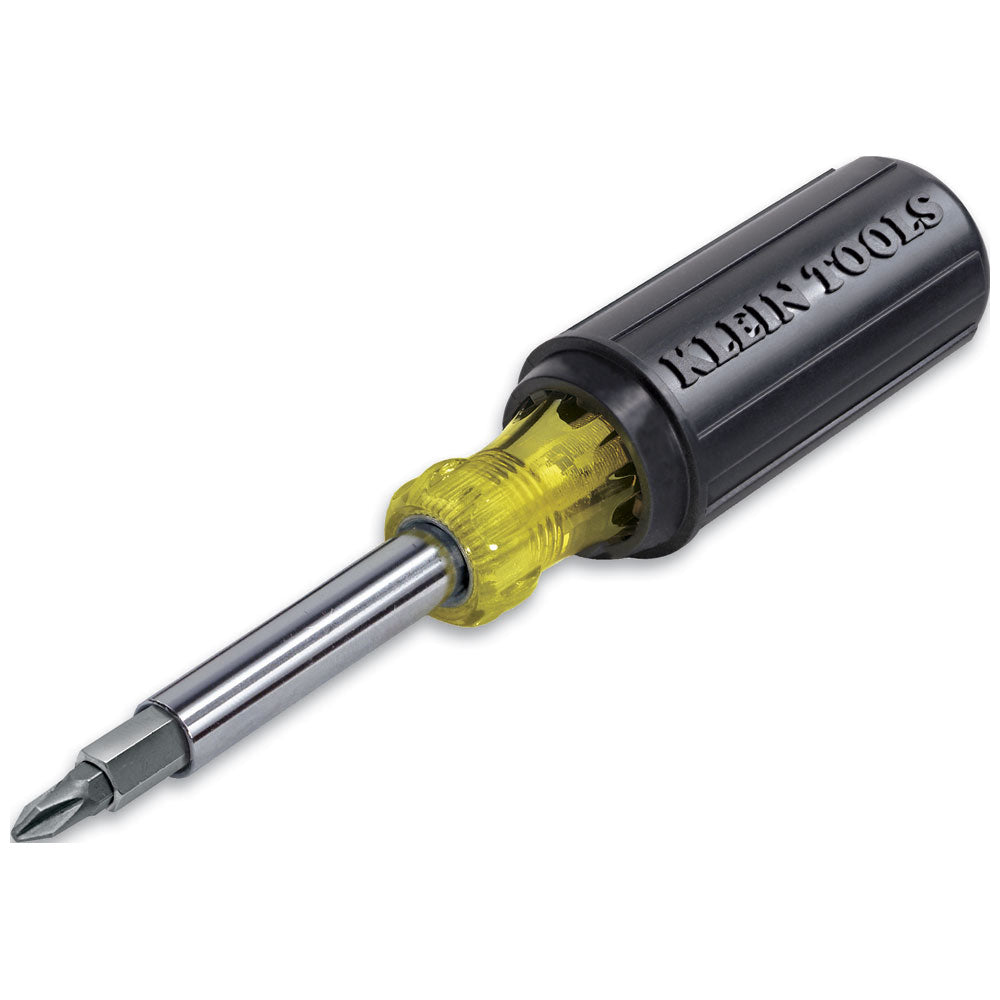 Klein Tools Multi-Bit Screwdriver / Nut Driver, 11-in-1, Ph, Sl, Sq, TORX® Bits