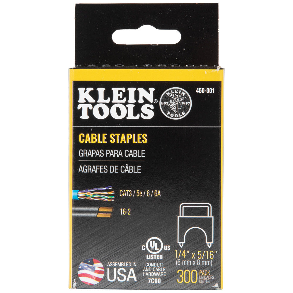 Klein Tools Staples, 1/4-Inch x 5/16-Inch Insulated