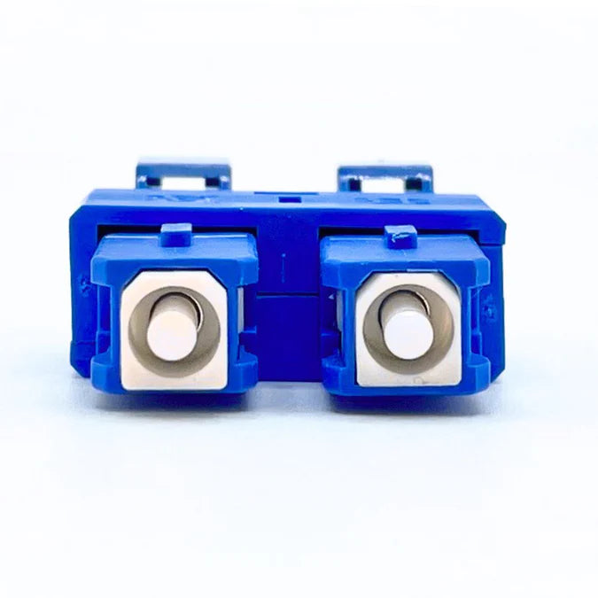 LC/UPC Female to SC/UPC Male Hybrid Duplex Single Mode Fiber Optic Adapter without Flange