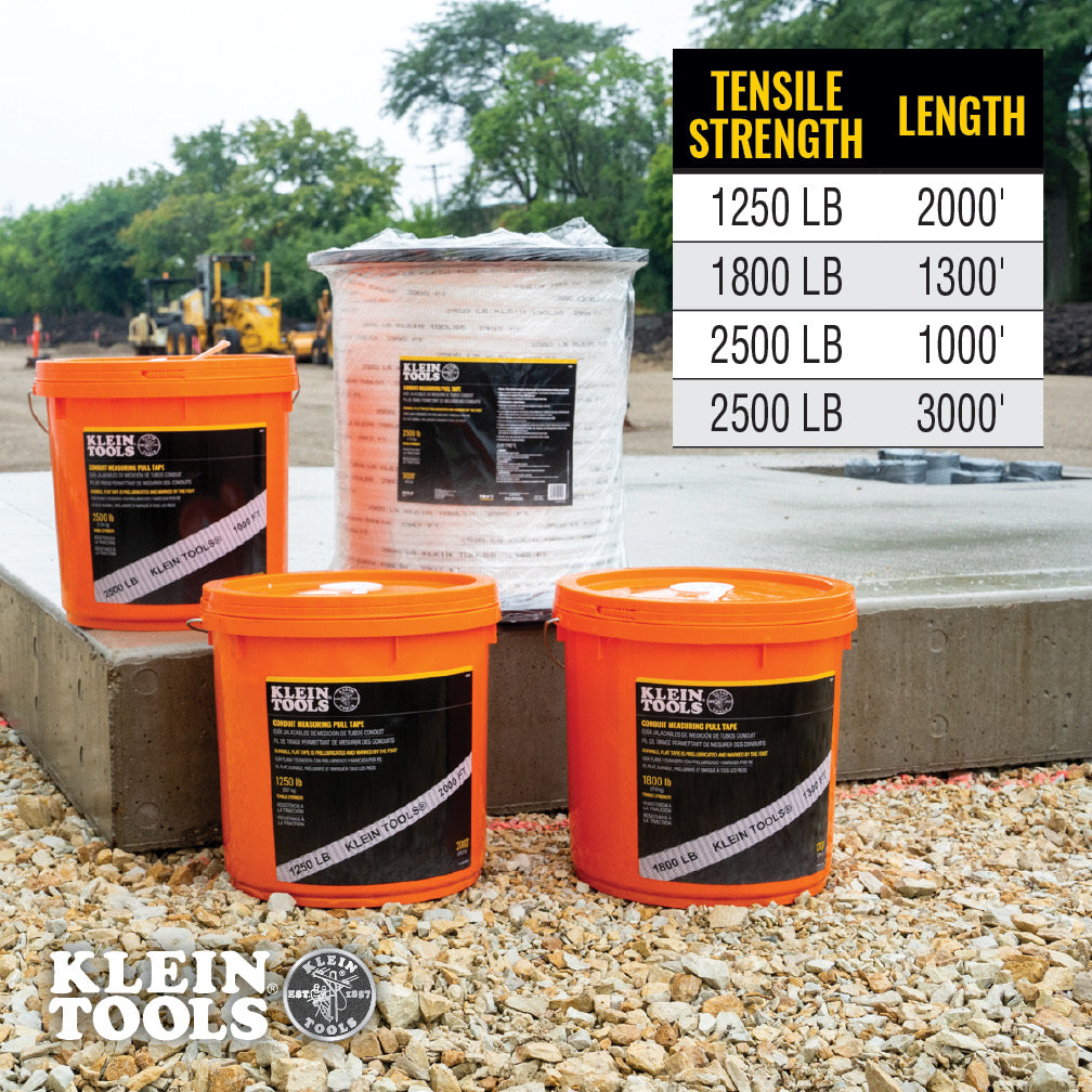 Klein Tools 1250LB X 200FT Mule Tape Utility Rope