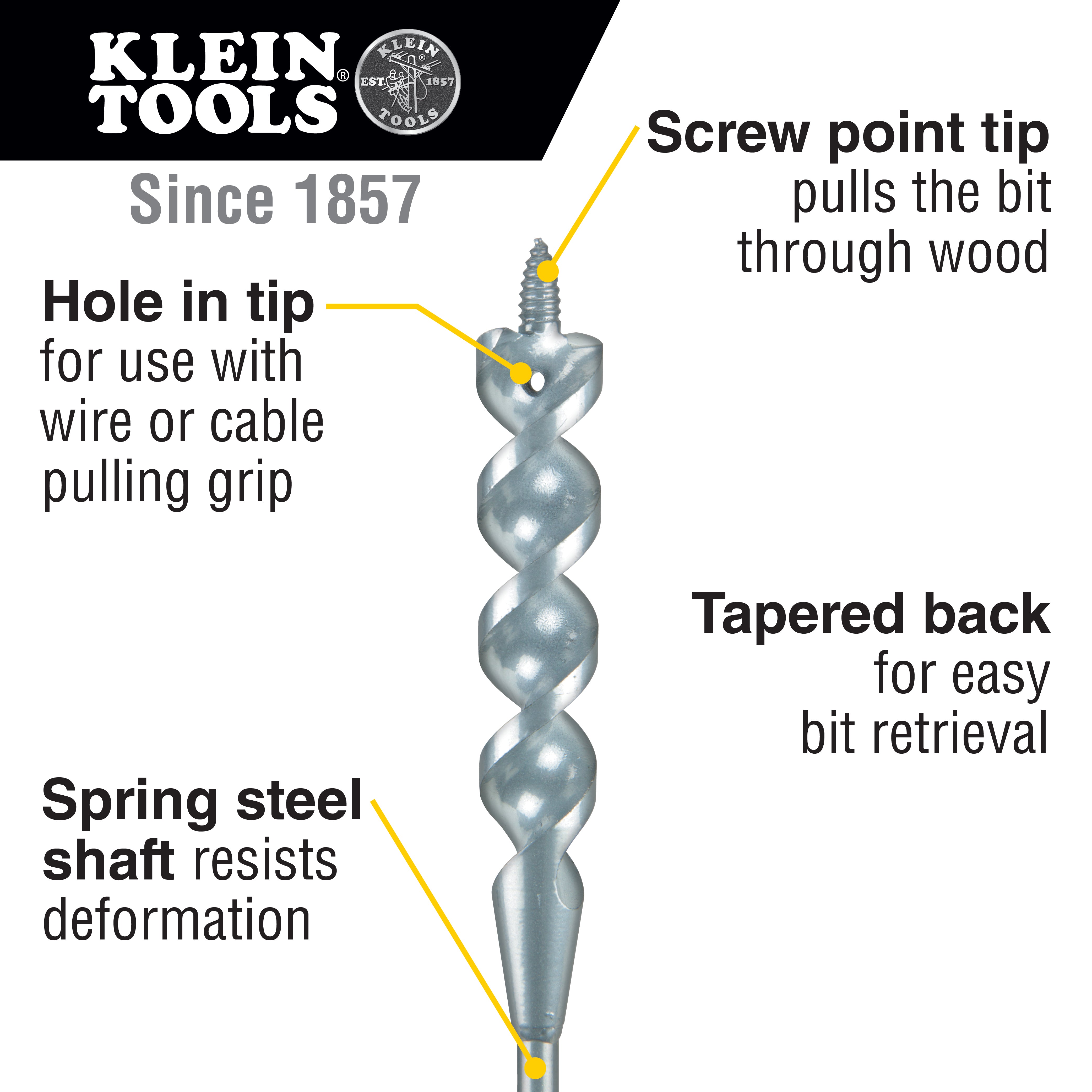 Klein Tools Flex Bit Auger 3/4-Inch by 72-Inch