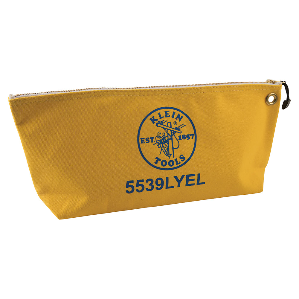 Klein Tools Zipper Bag, Large Canvas Tool Pouch, 18-Inch, Yellow