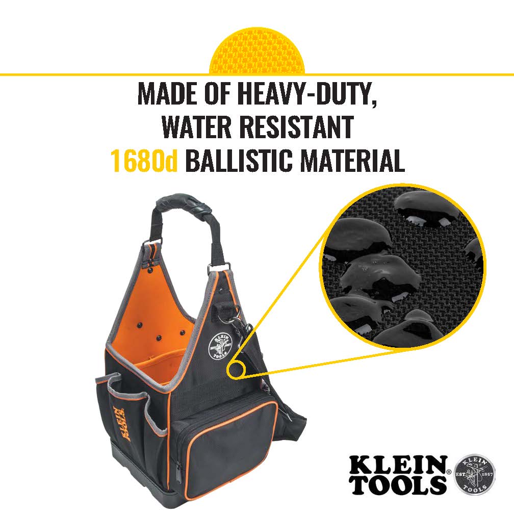Klein Tools Tool Bag, Tradesman Pro™ Tool Tote, 20 Pockets, 8-Inch