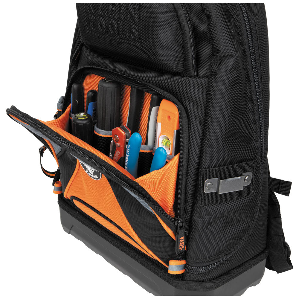 Klein Tools Tradesman Pro™ Tool Bag Backpack, 39 Pockets, Black, 14-Inch
