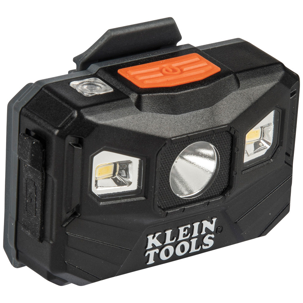 Klein Tools Rechargeable Headlamp with Fabric Strap, 400 Lumens, All-Day Runtime