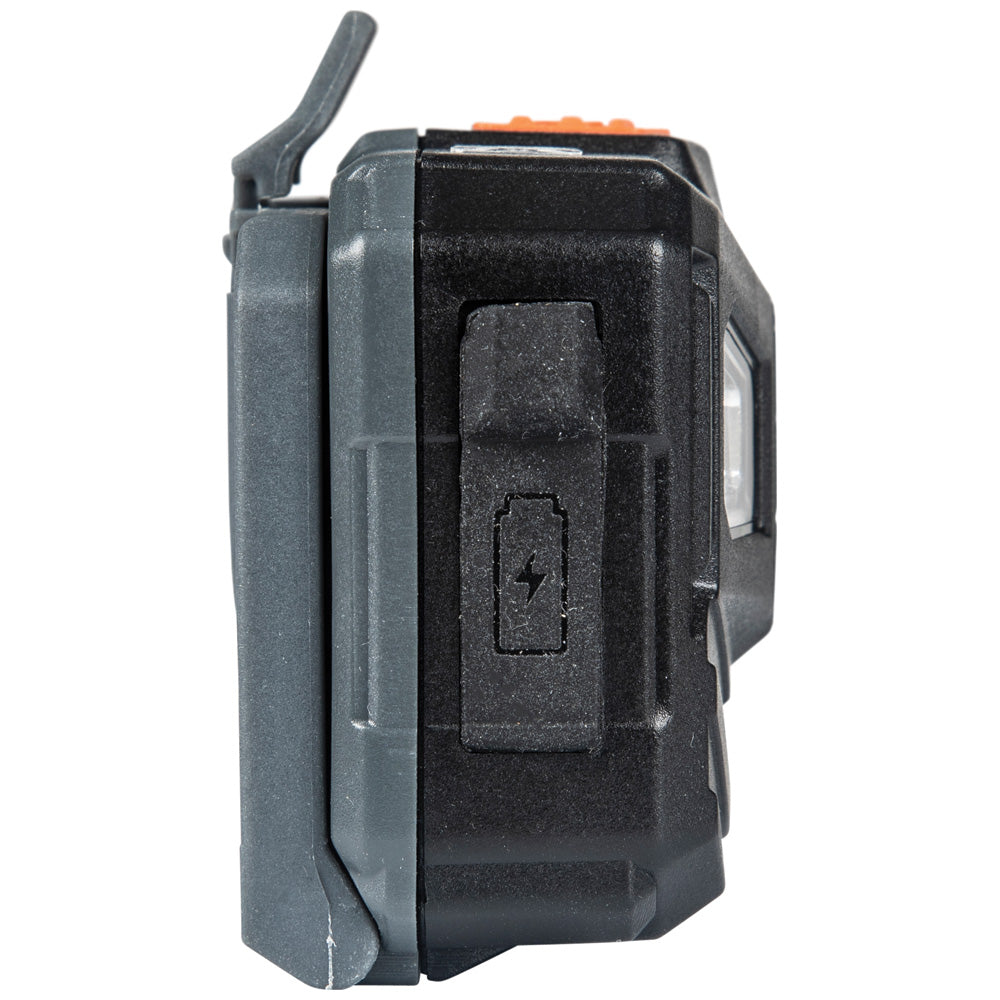 Klein Tools Rechargeable Headlamp with Fabric Strap, 400 Lumens, All-Day Runtime