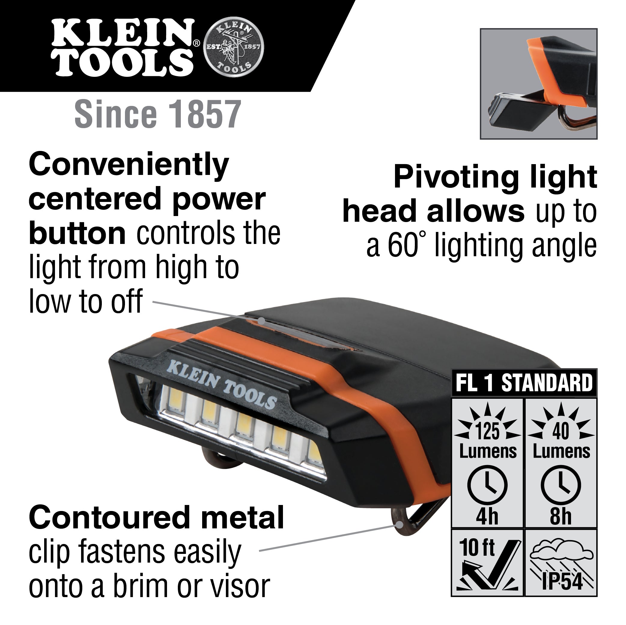 Klein Tools Cap Visor LED Light