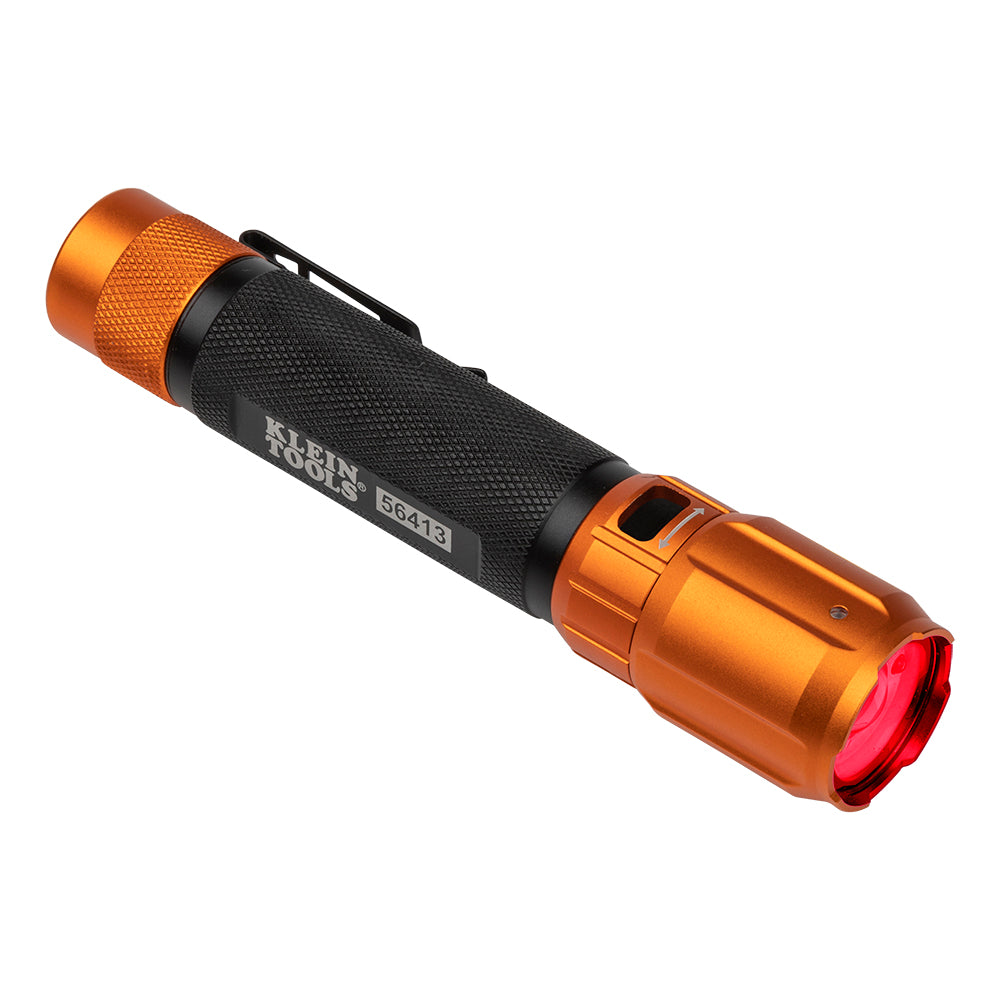 Klein Tools Rechargeable 2-Color LED Flashlight with Holster
