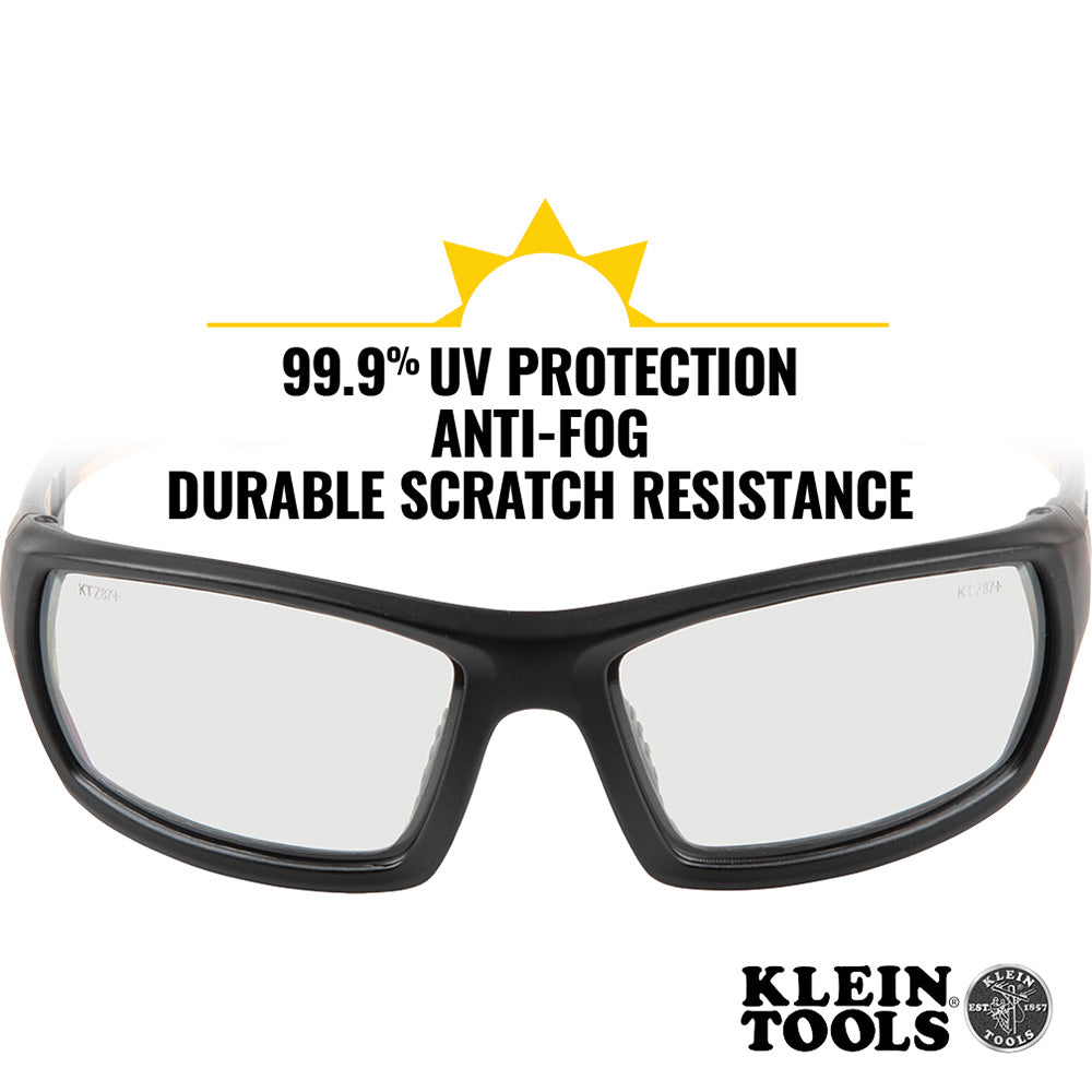 Klein Tools Professional Safety Glasses, Full Frame, Clear Lens