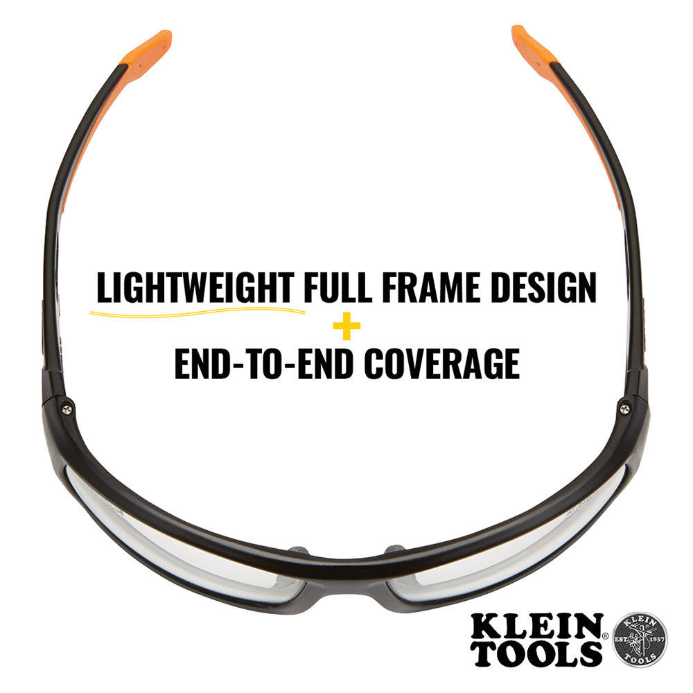 Klein Tools Professional Safety Glasses, Full Frame, Clear Lens