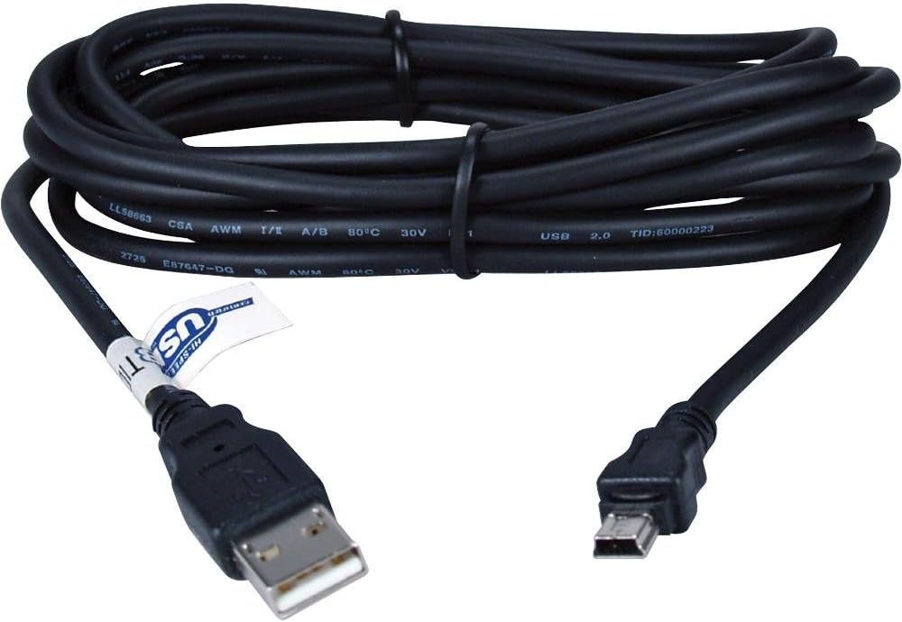 3FT. USB 2.0 Type A Male to Mini B Male