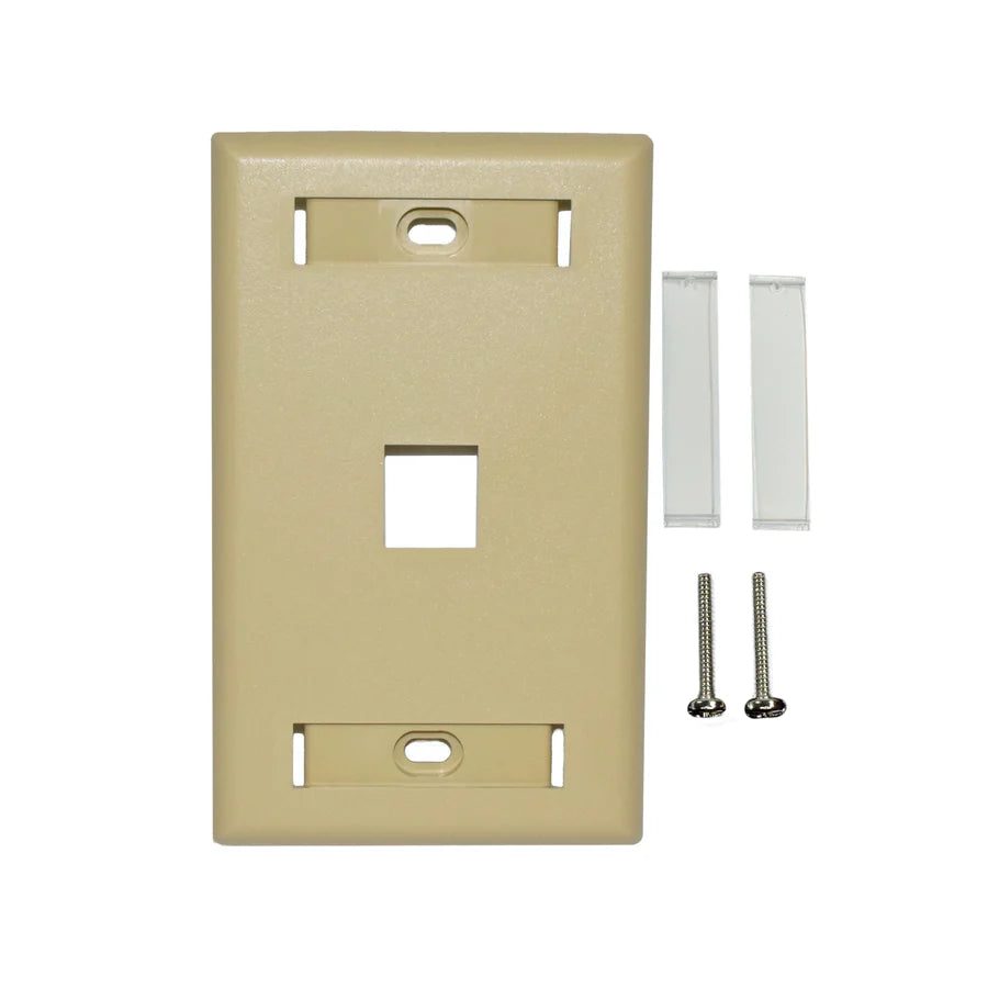 Weltron Keystone Faceplate with ID Windows