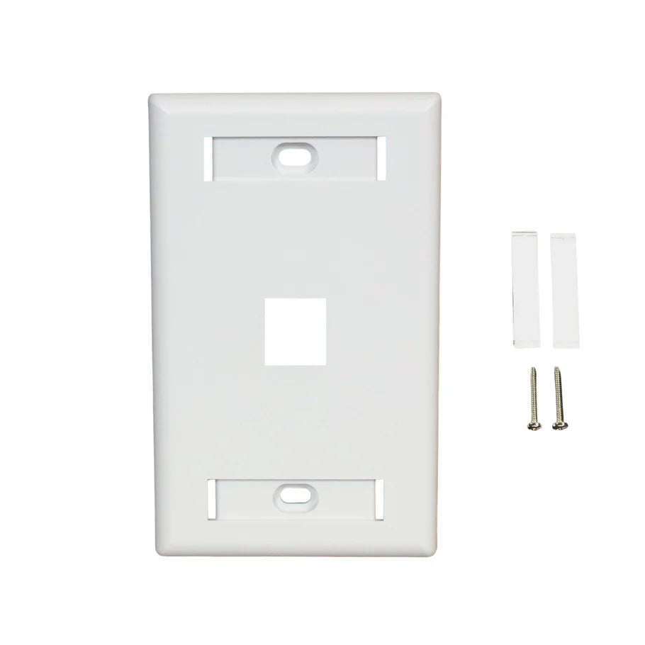 Weltron Keystone Faceplate with ID Windows