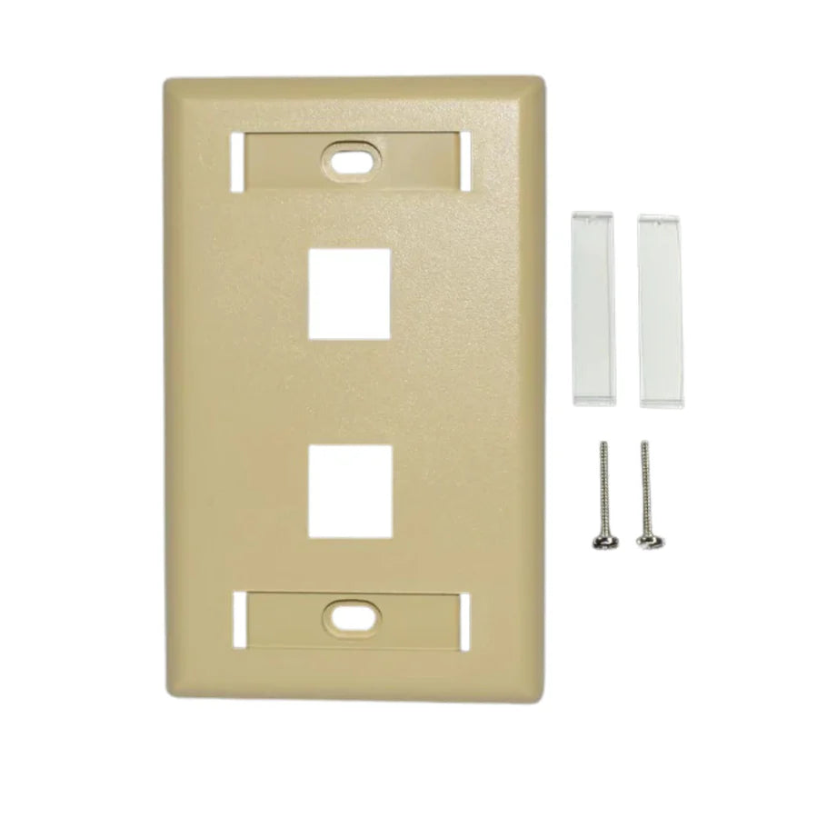 Weltron Keystone Faceplate with ID Windows