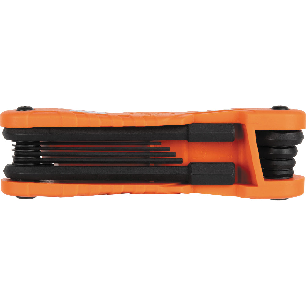 Klein Tools Pro Folding Hex Key Set, 11-Key, SAE Sizes
