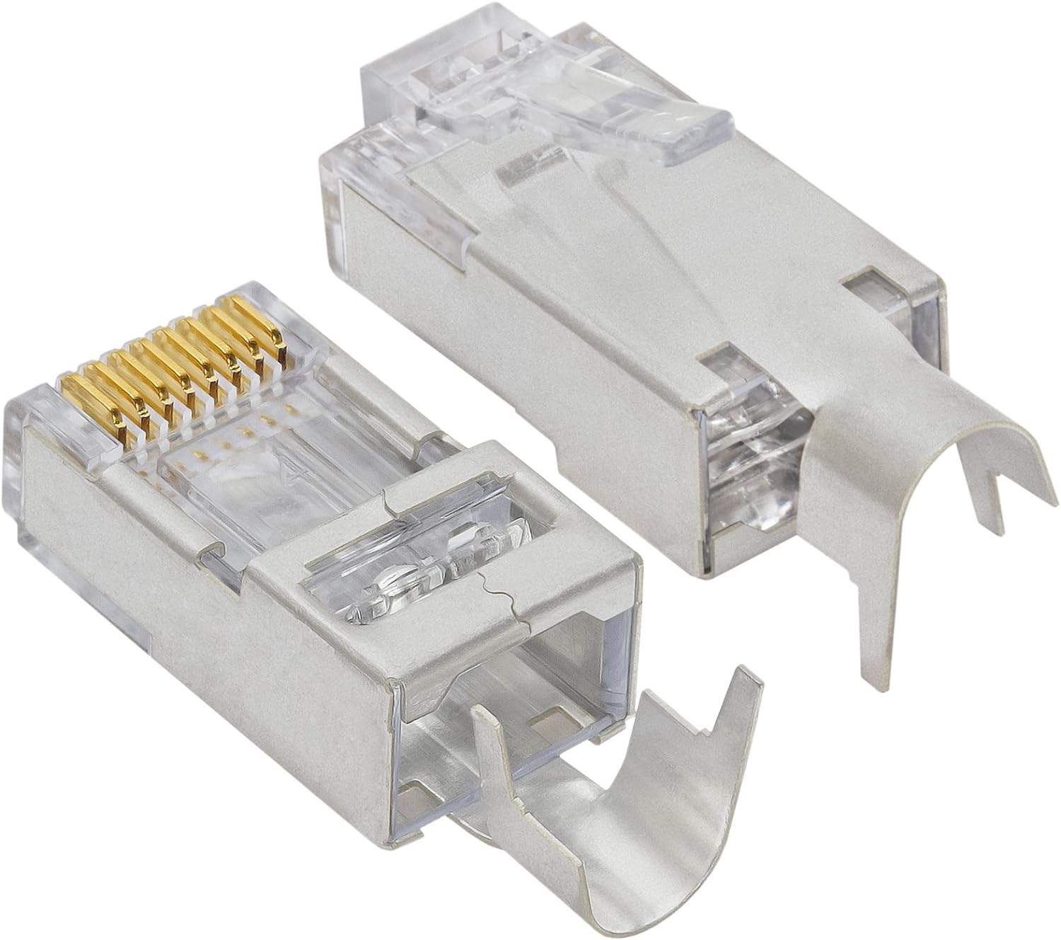 Platinum Tools EZ-RJ45 Shielded Cat5e/6 Connector with External Ground - Clamshell 10pack