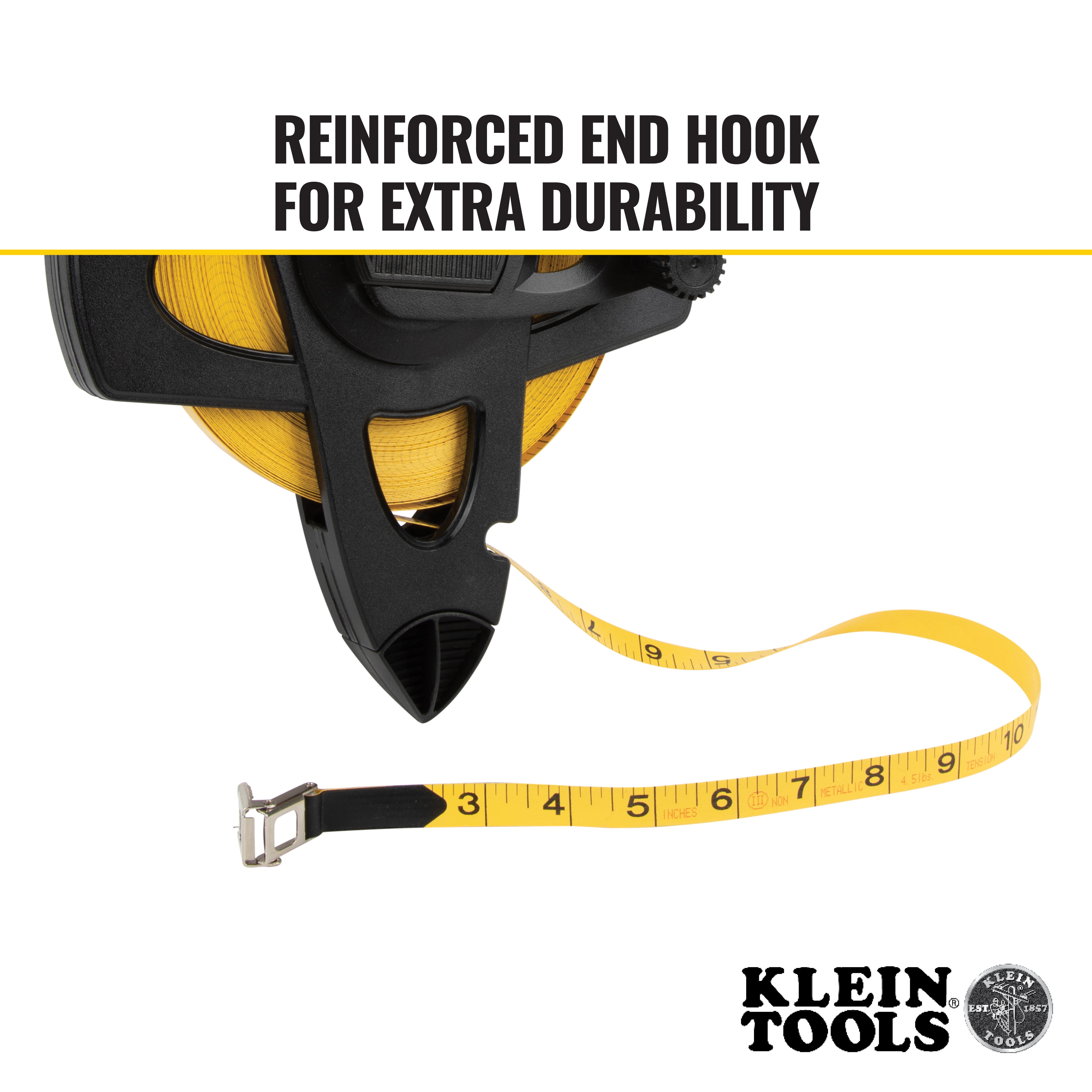 Klein Tools Woven Fiberglass Tape Open-Reel, 150-Foot