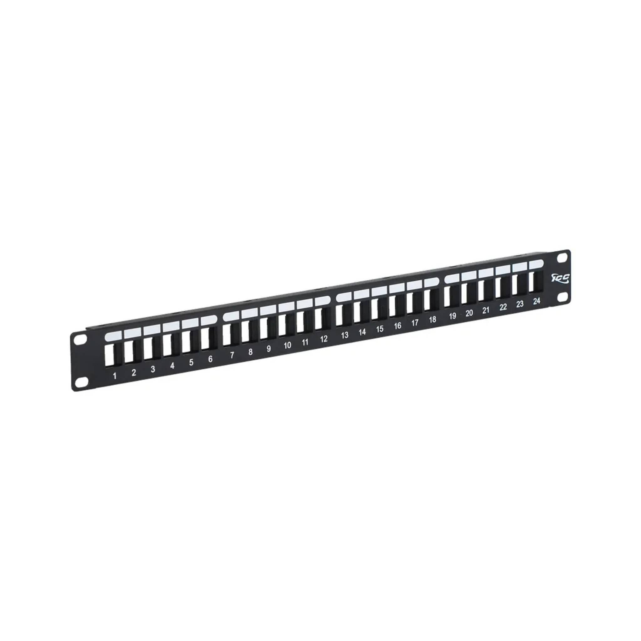 ICC Patch Panel, Blank, HD, 24-Port, 1 RMS