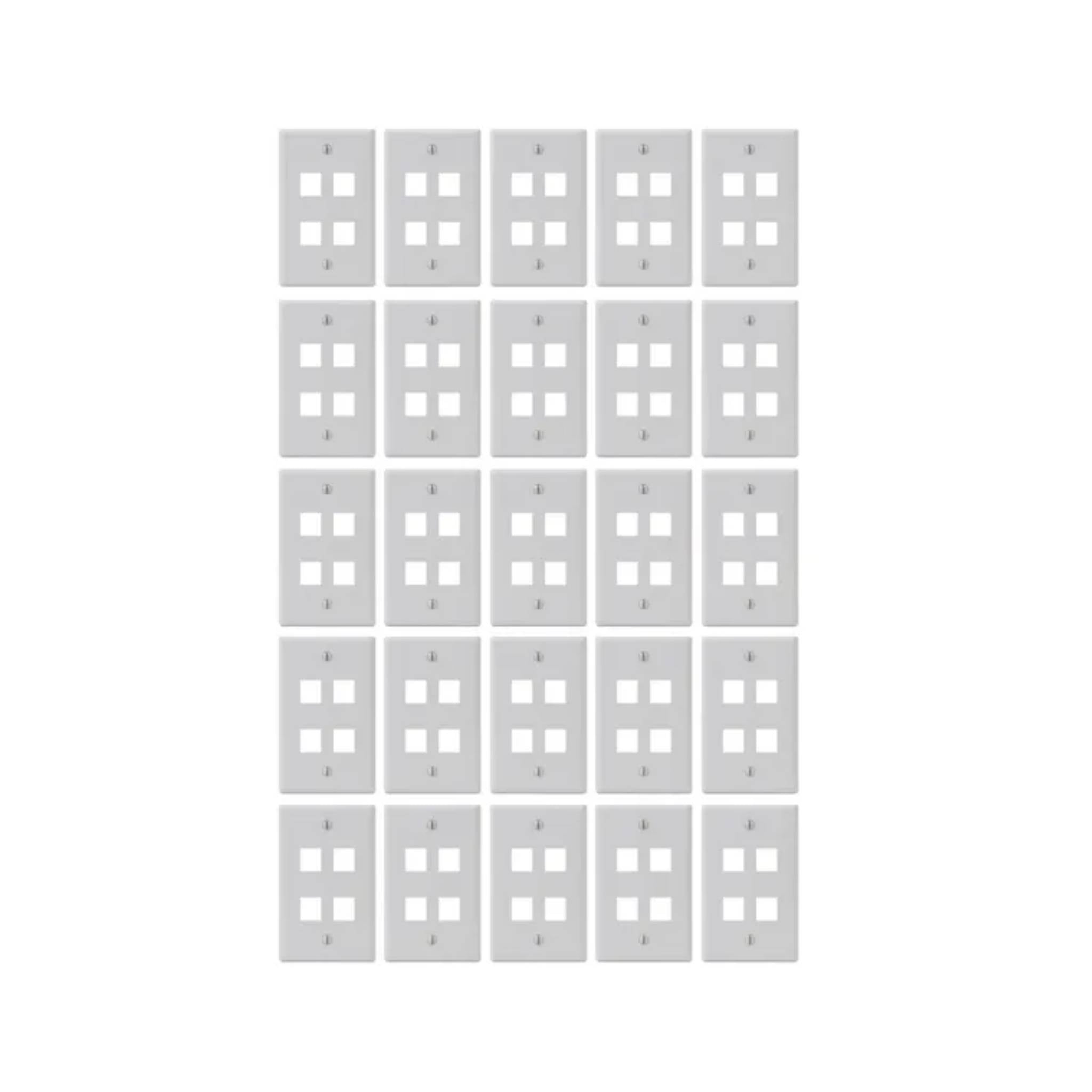 ICC WallPlate White 25 Pack