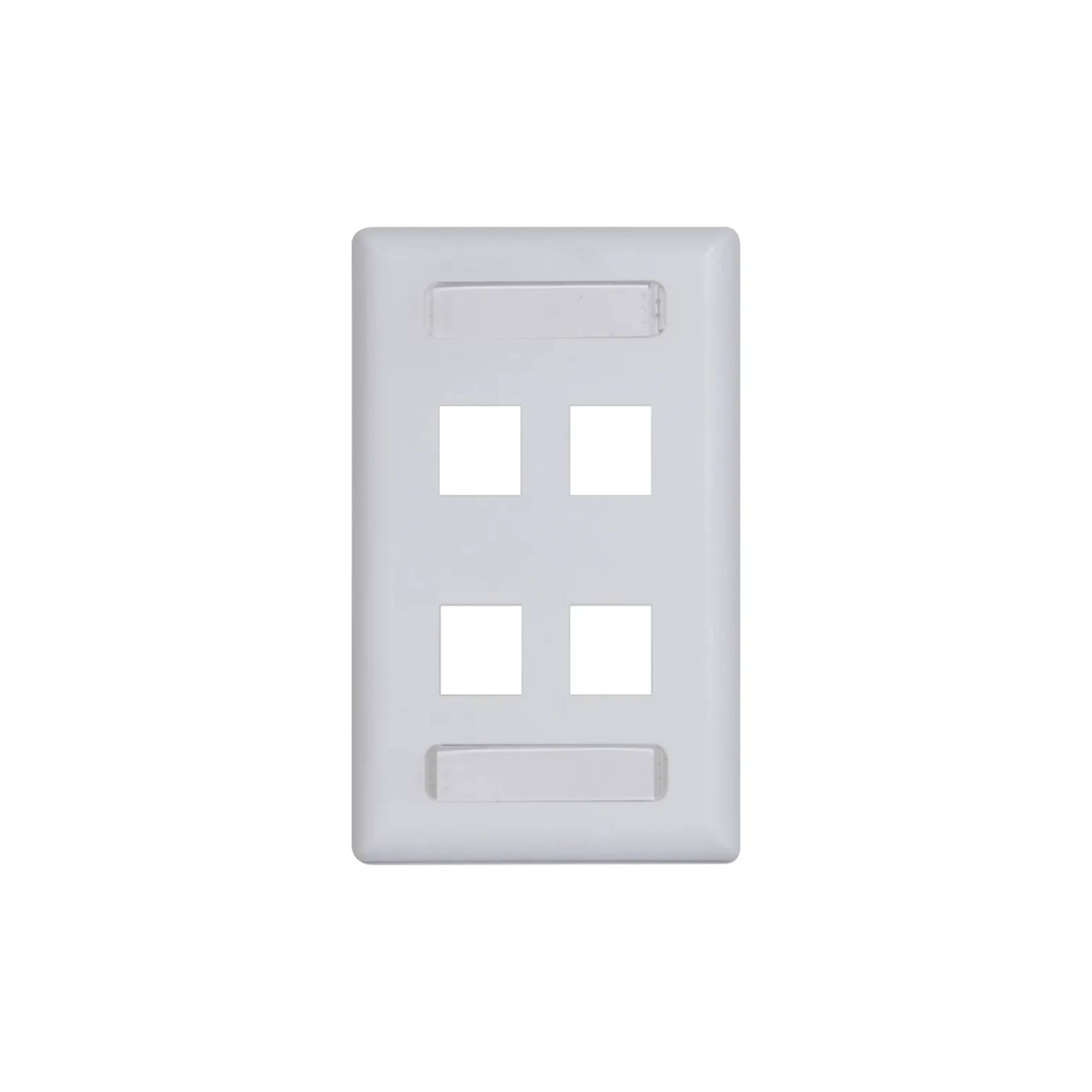 ICC Station ID Faceplate With EZ/HD Style Single Gang