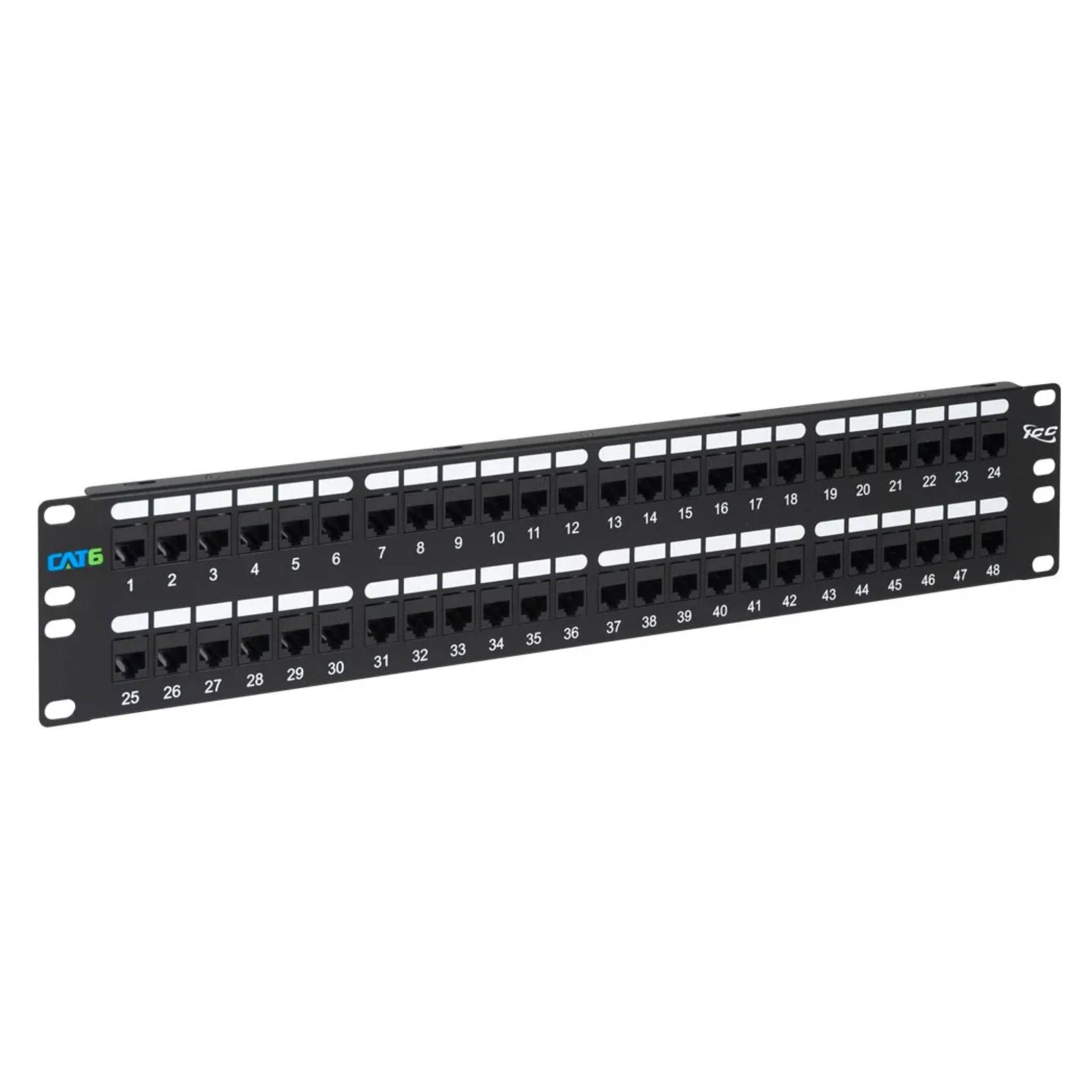ICC 48 Port CAT6 Feed Thru Patch Panel