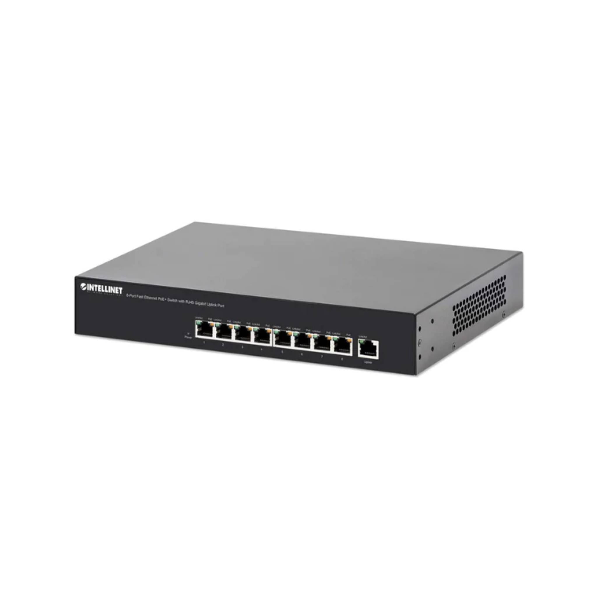 Intellinet 8-Port Fast Ethernet PoE+ Switch