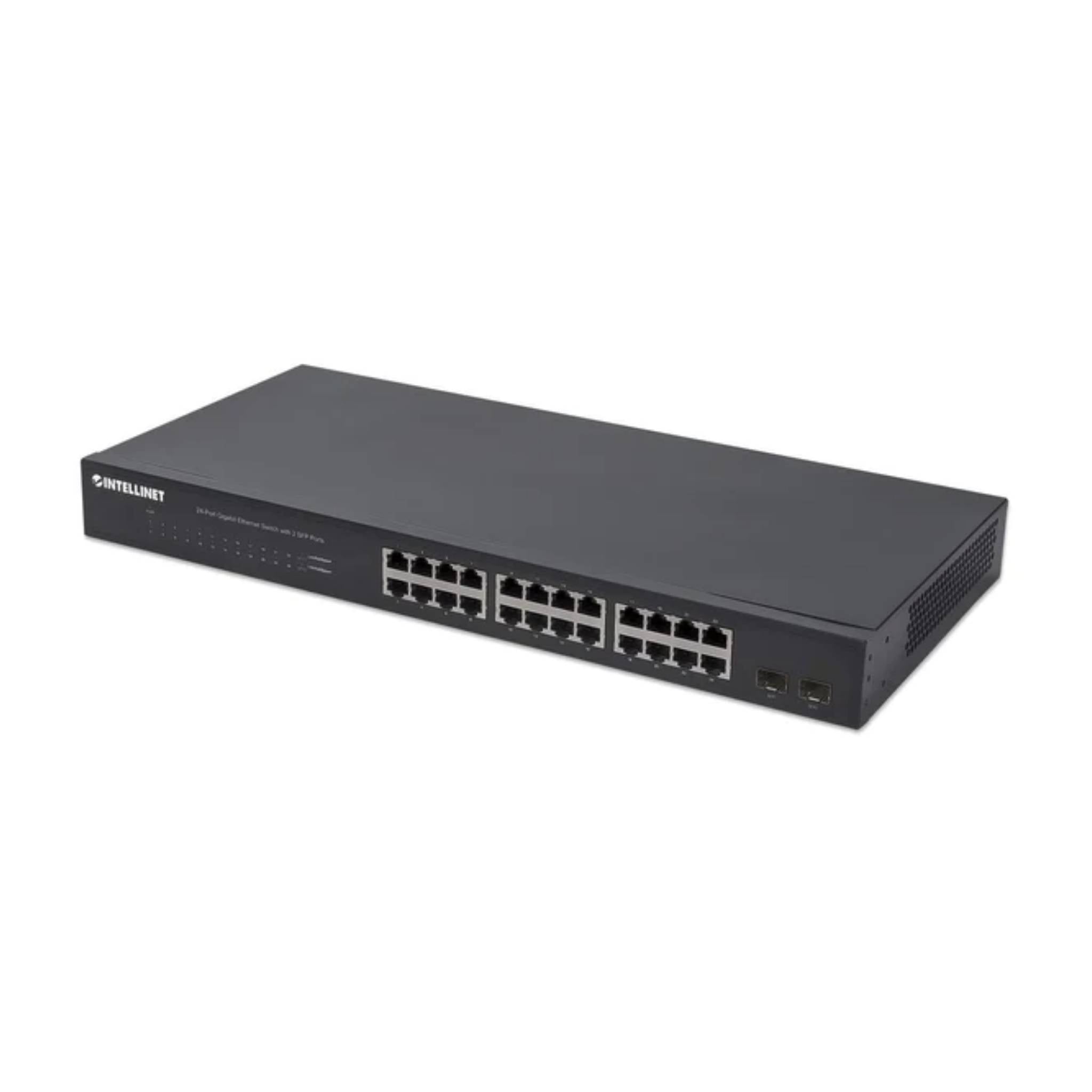Intellinet 24-Port Gigabit Ethernet Switch with 2 SFP Ports