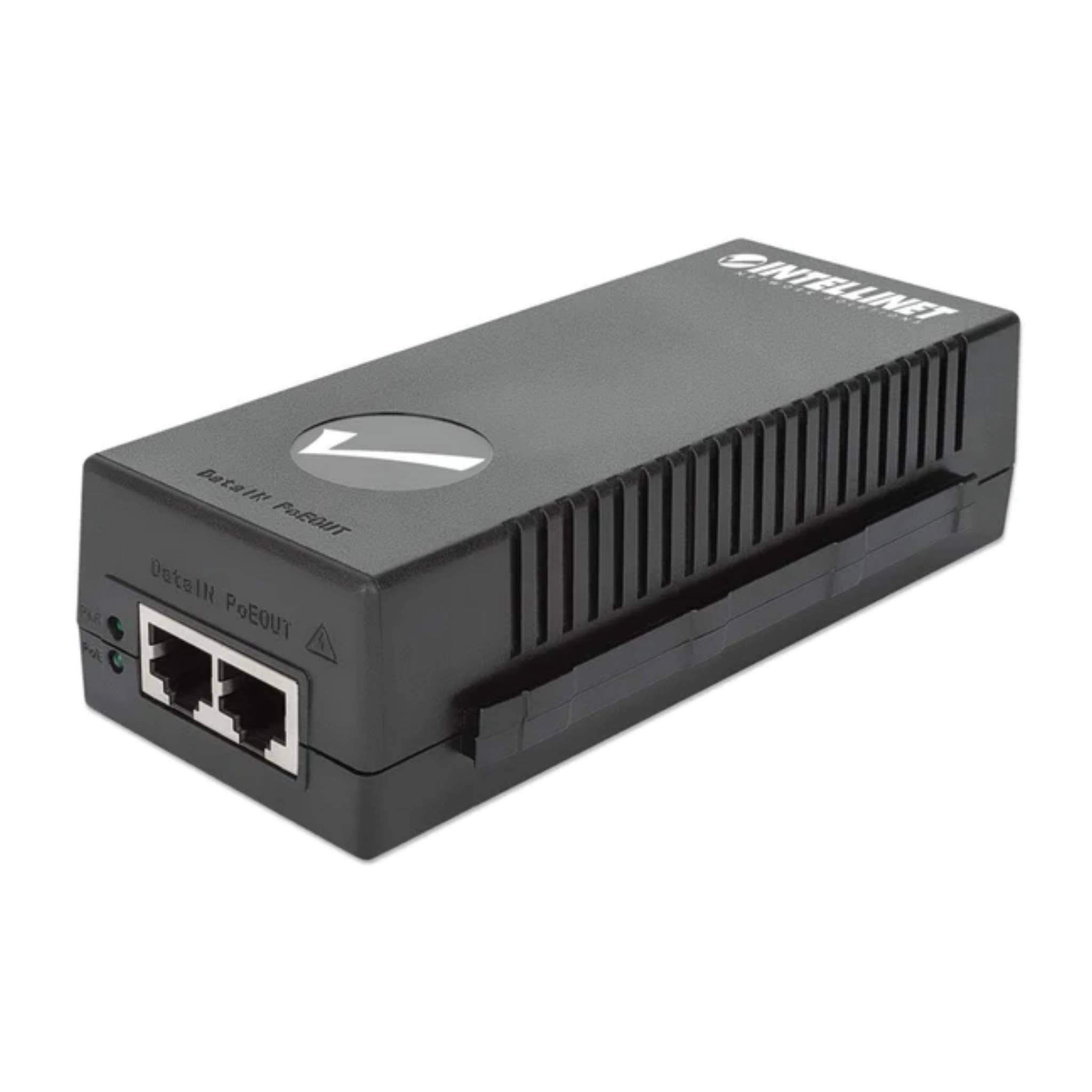 Intellinet Single Port Gigabit Ultra PoE Injector with 60W Power Output and Plastic Housing