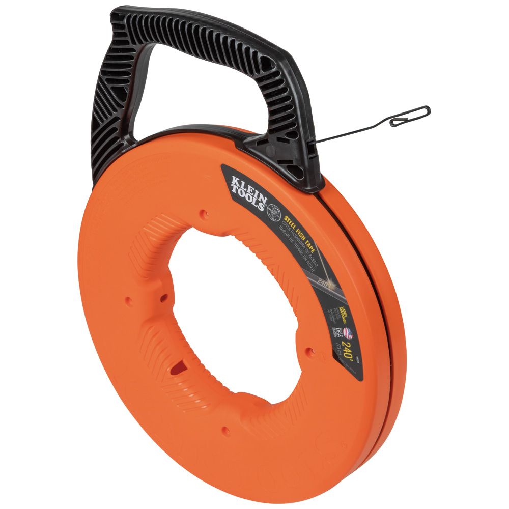 Klein Tools Steel Fish Tape, 1/8-Inch x 240-Foot