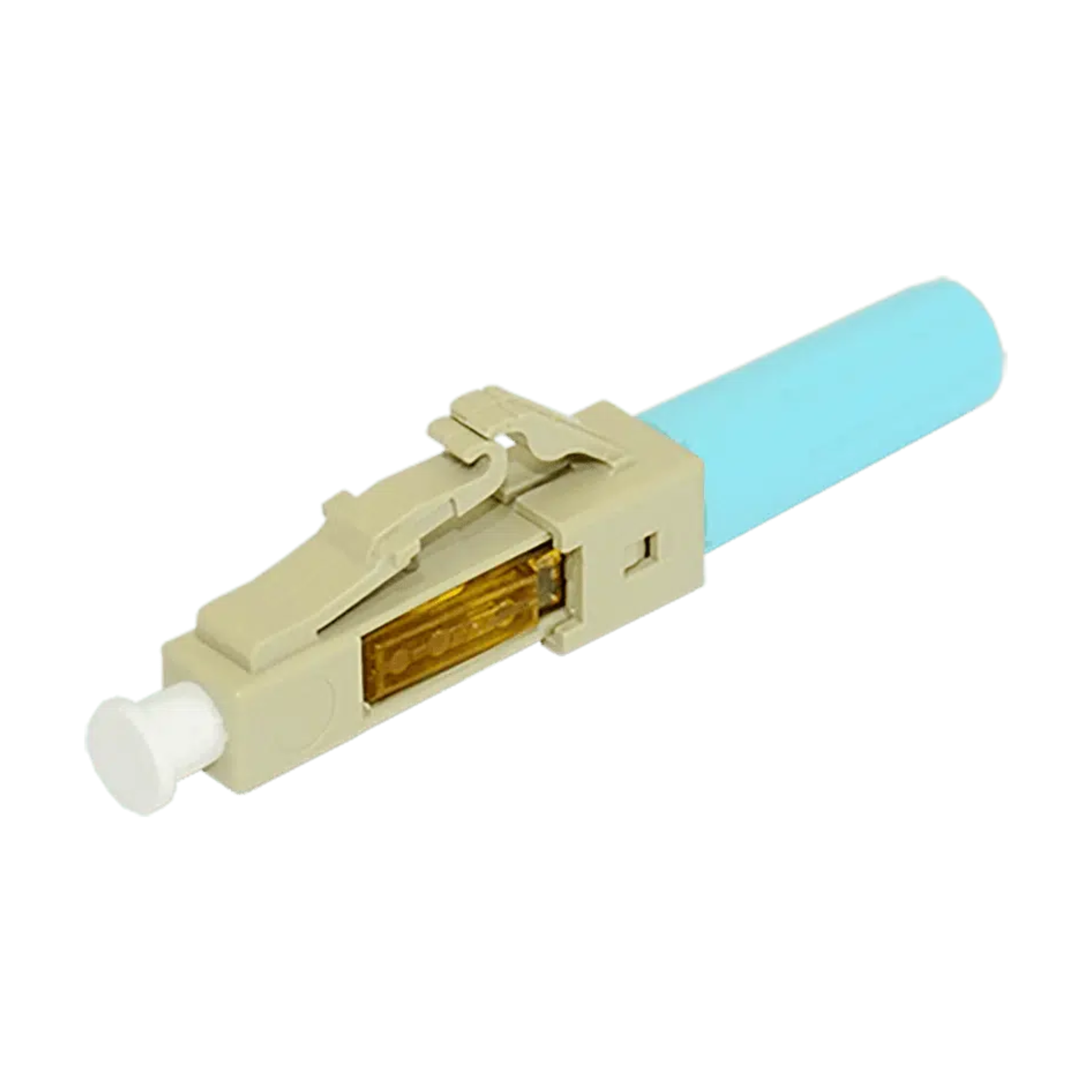 TechLogix Fiber Connector LC Multimode (OM2, OM3, OM4) 50u/125μm AQUA No polish Field installable