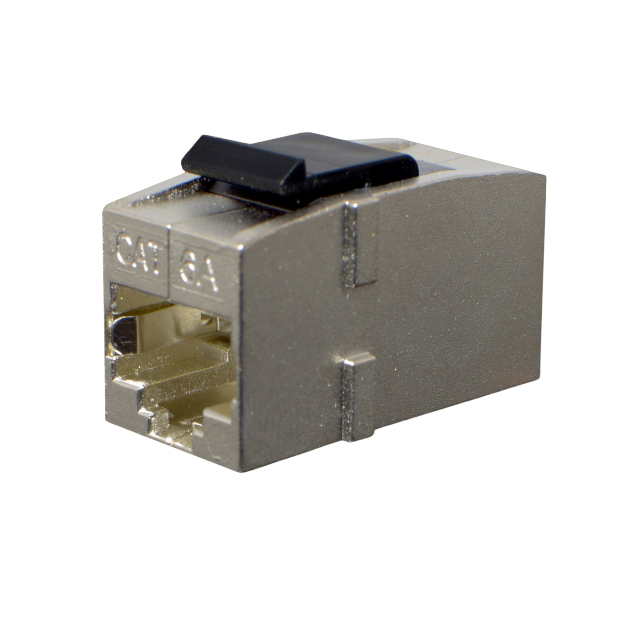 Weltron Cat6A Shielded Feedthrough Coupler Keystone Insert