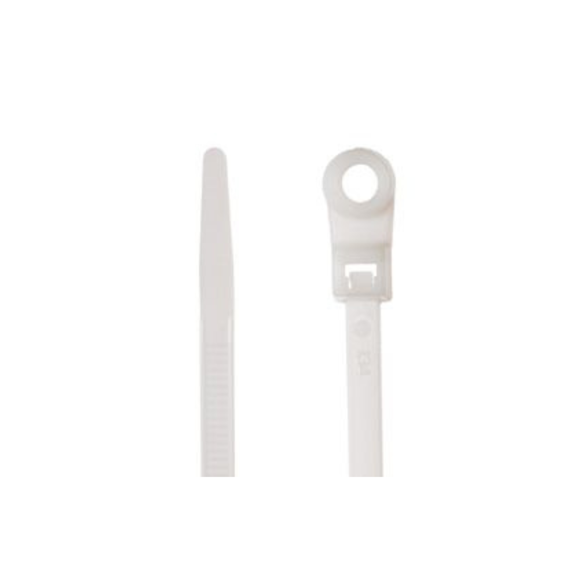 Greenlite Screw Mount Cable Ties 7.87" Length 50LB 100Pcs White