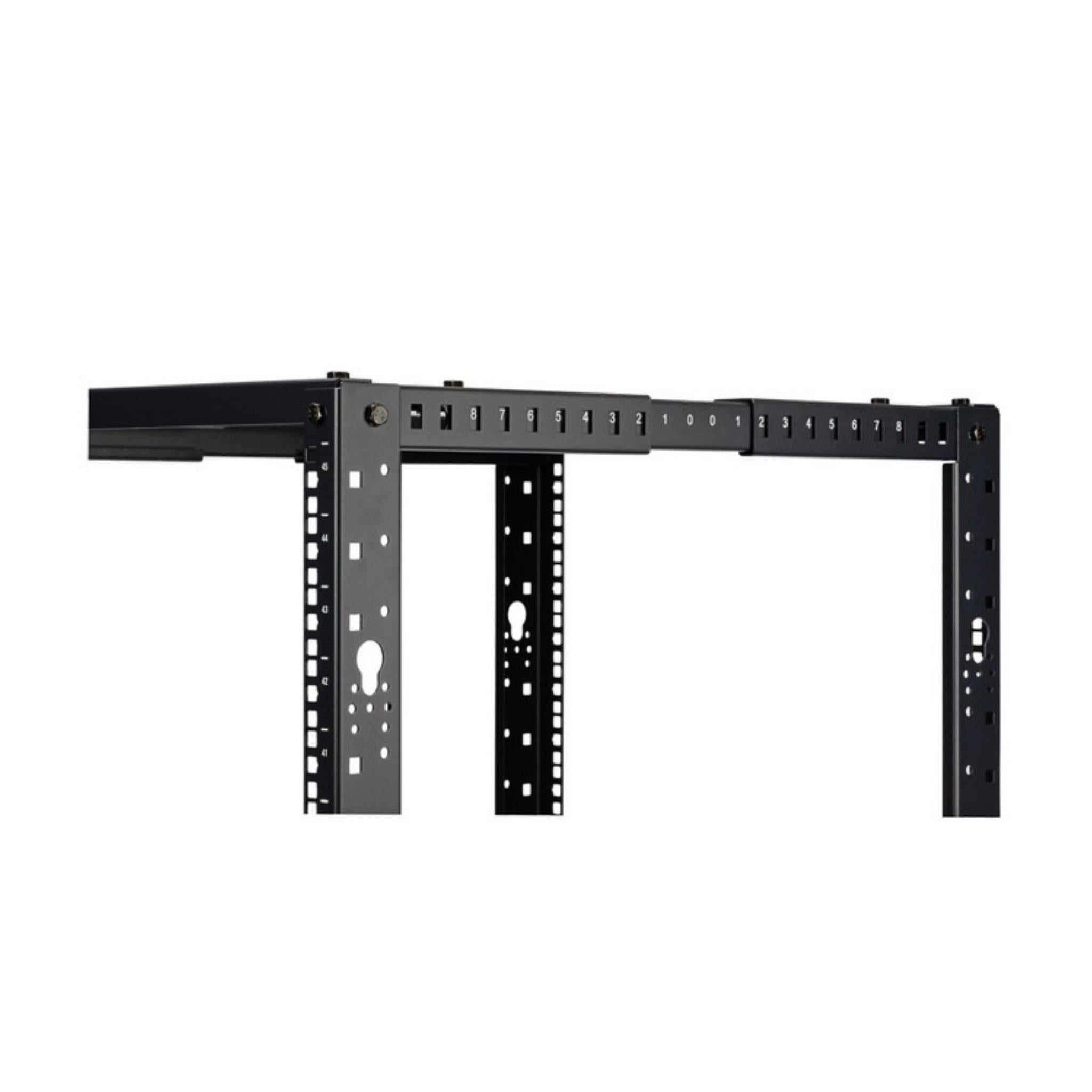 Wavenet 7' 45U 4-Post Rack Steel Adjustable #12-24 Threaded Mounting Holes