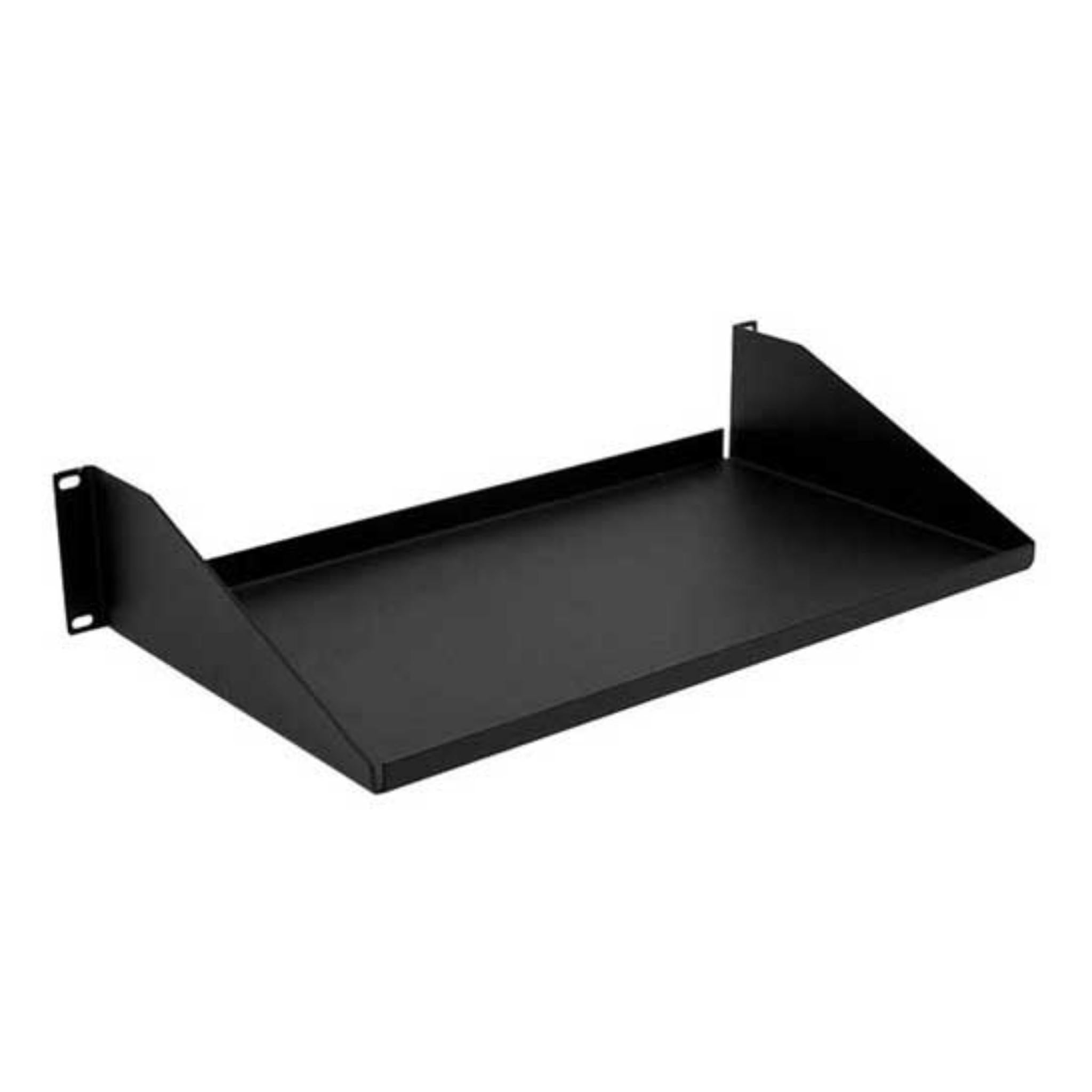WAVENET Rack Shelf, 10" Deep Single Sided Solid, 2U, Single Pack
