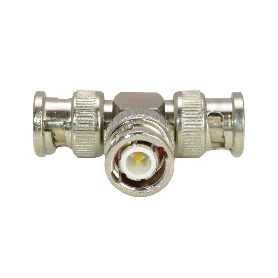 Weltron BNC Male Plug to (2) BNC Male Plugs T Type Adapter