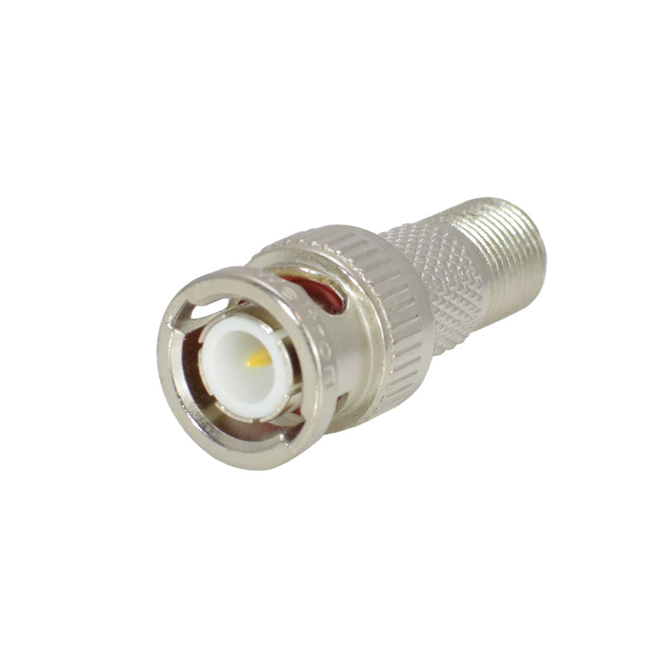 Weltron BNC Male Plug to F-Type Female Jack Adapter