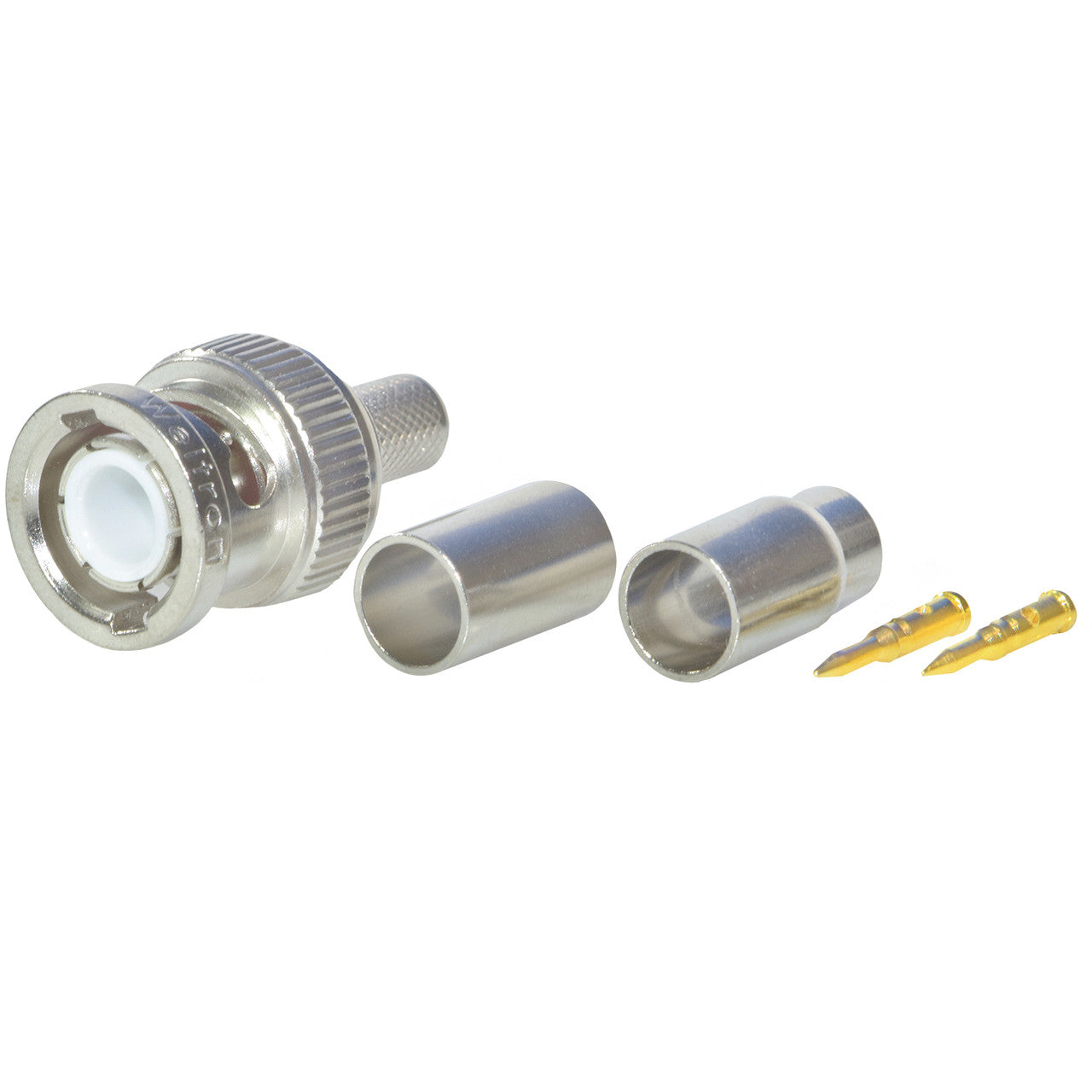 Weltron BNC Crimp Male Plug For RG-58,141 & LMR-195