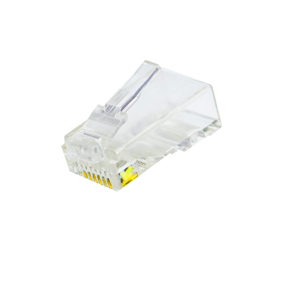 Weltron Category 6A RJ45 Modular Plug with Loading Bar for Solid Cable