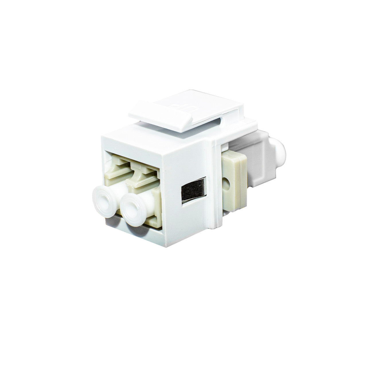 Weltron Duplex Multi-Mode LC/LC Keystone Fiber Coupler
