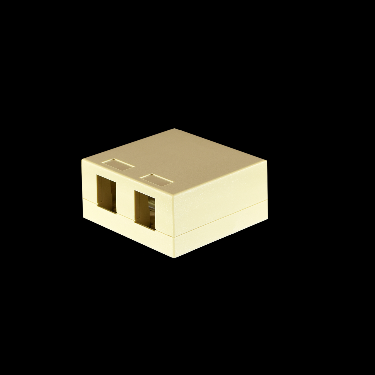 Weltron 2 Ivory Port Surface Mount Box