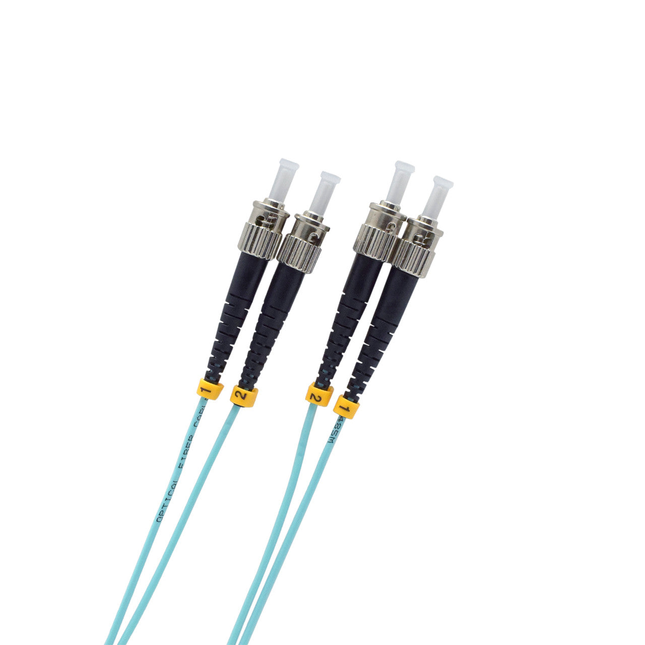 Weltron ST/ST 50/125 Multimode OM3 Duplex Fiber Patch Cable