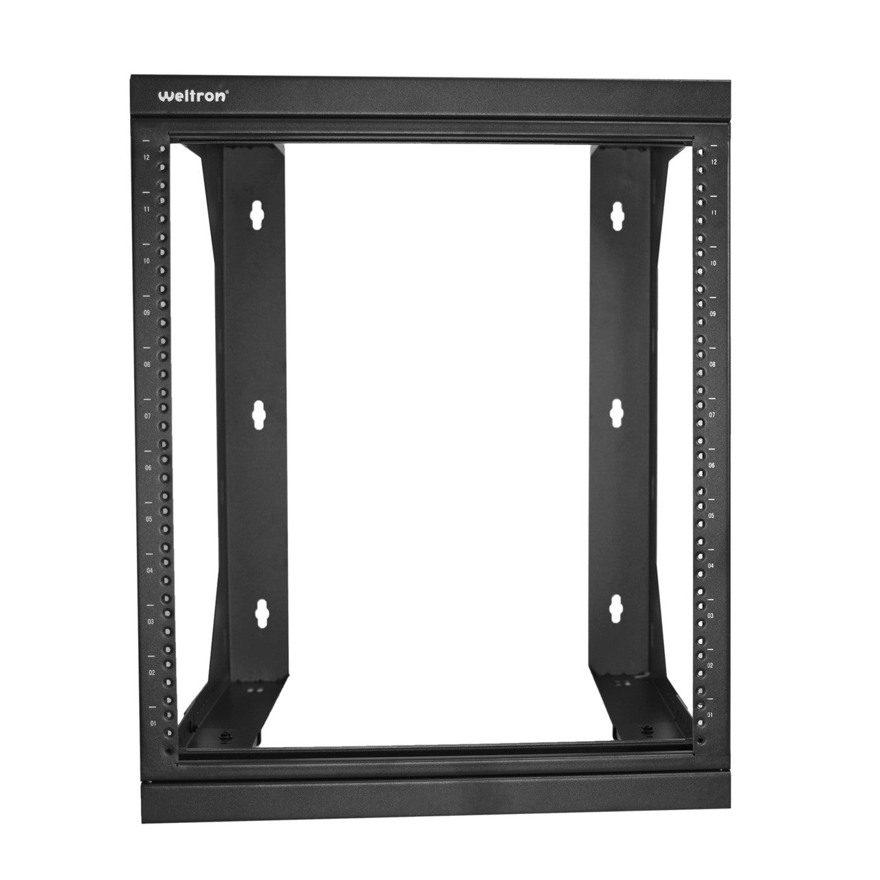 Weltron 12 RU Open Frame Dual Swing Wall Mount Rack 2 Foot