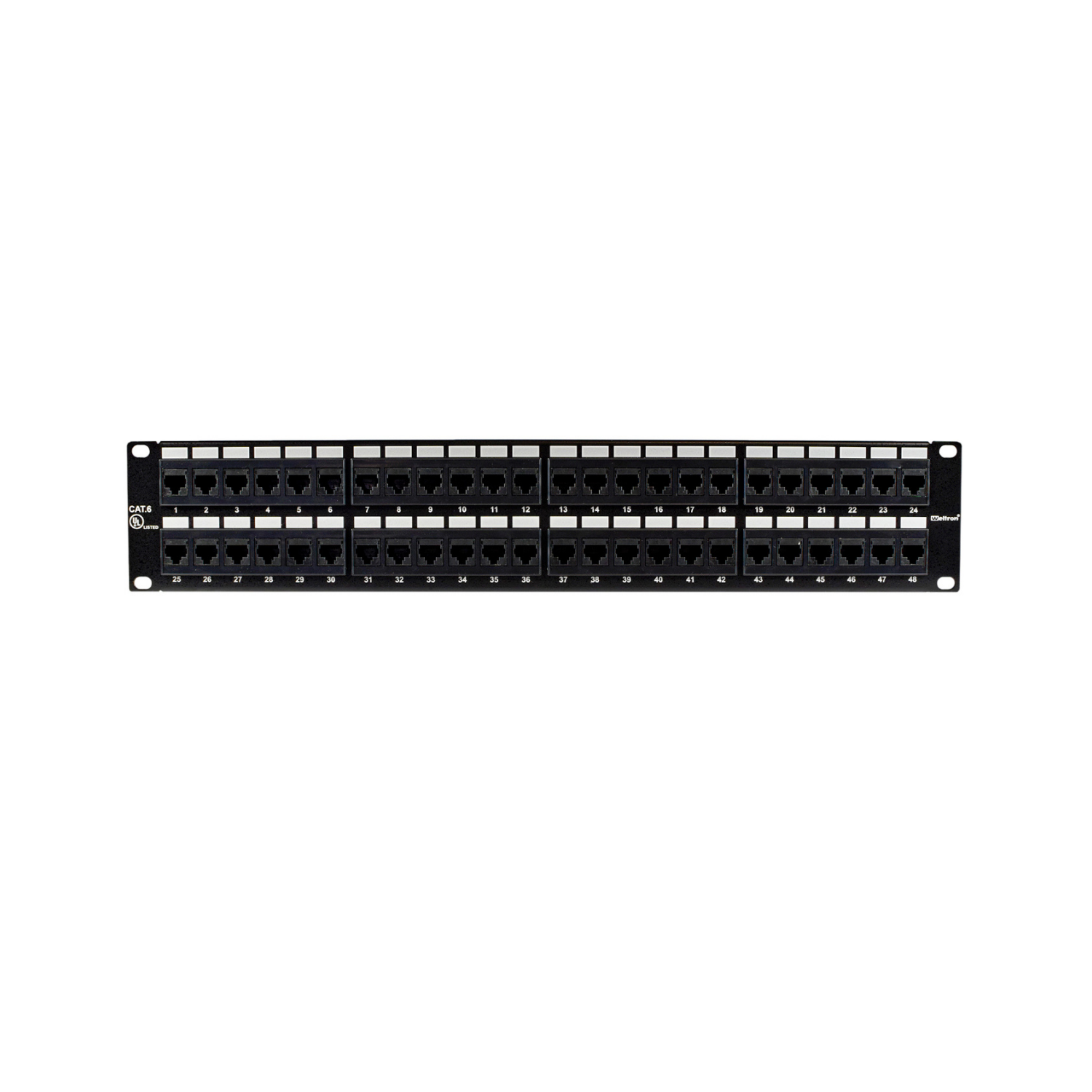 Weltron 48 Port Cat6 110 Patch Panel
