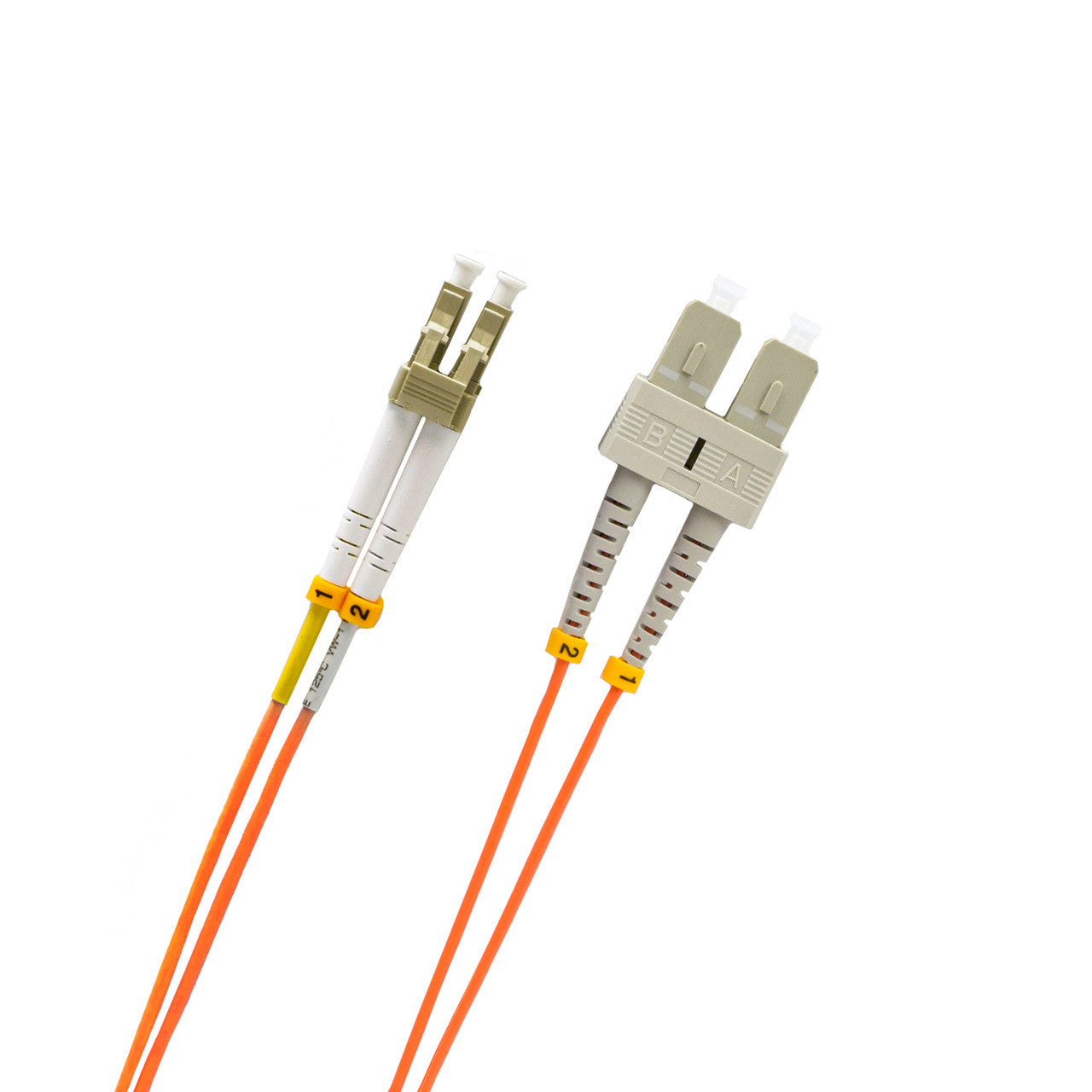 Weltron LC/SC 62.5/125 Multimode OM1 Duplex Fiber Patch Cable
