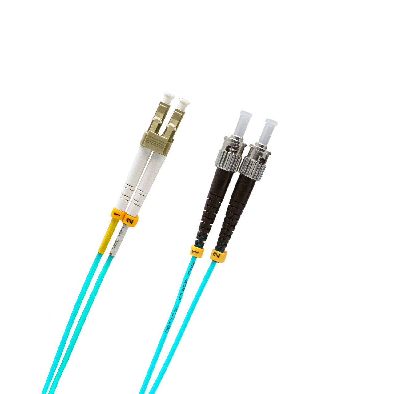 Weltron LC/ST 50/125 Multimode OM3 Duplex Fiber Patch Cable