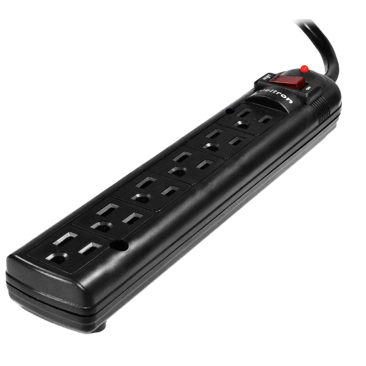 Weltron 6-Outlet Surge Protector Power Strip